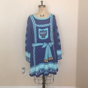 Hanukkah ugly sweater dress